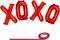 4E's Novelty 16 Inch XOXO Balloons - Valentine's Day Party Supplies Decorations